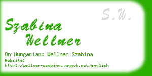 szabina wellner business card